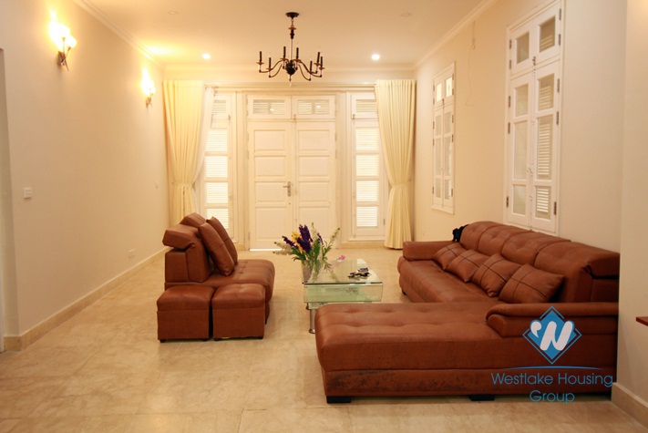 Newly renovated house with back yard and garage for rent in Ciputra Ha Noi